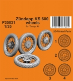 35; Wheels for Zndapp KS600 (Tamiya)   )