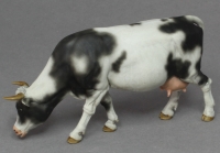 45; Cow , black white     BUILD AND PAINTED FIGURE