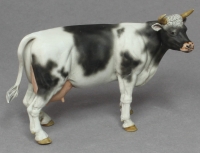 45; Cow , black white     BUILD AND PAINTED FIGURE