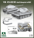 35; VK 45.02(H) draft blueprint w 1461  Tiger I + Tiger II Po-Turm   (NEW 08.2024)